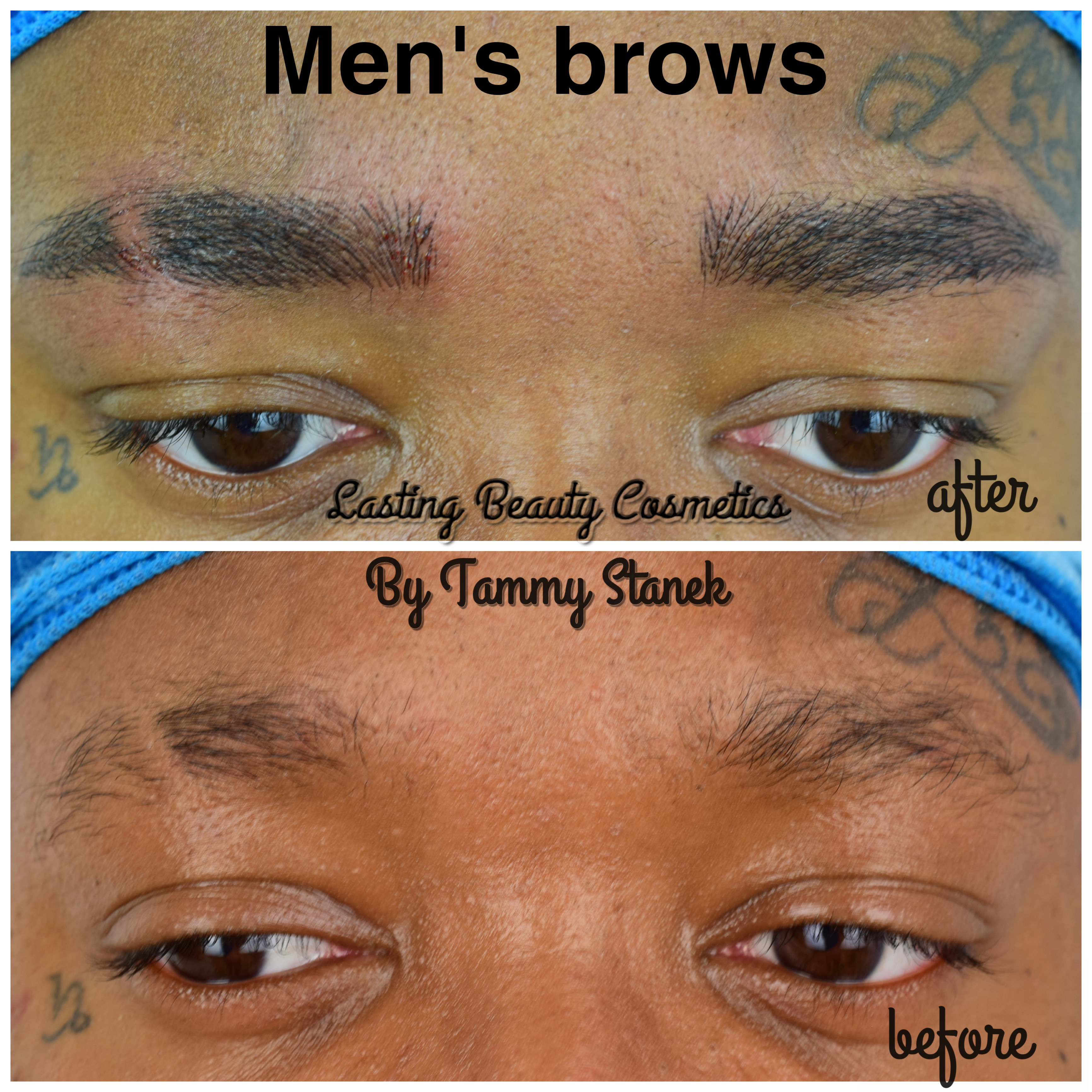 Mens permanent eyebrows